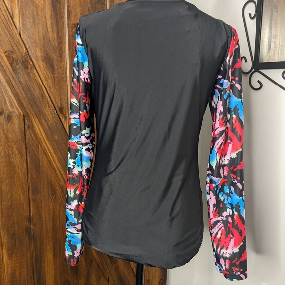 Reebok women's one piece long sleeve swimsuit - Picture 2 of 5